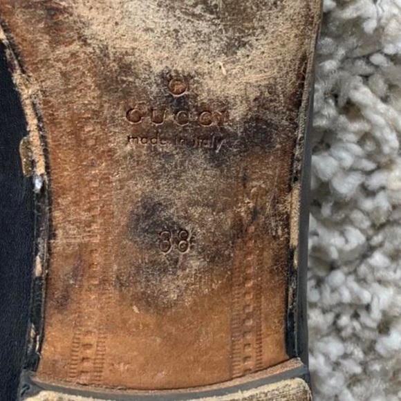 Black Gucci loafers with horse-bit detailing - size 38 - Picture 4 of 5